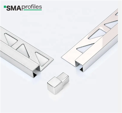 Rustfritt stål fliser R -profil